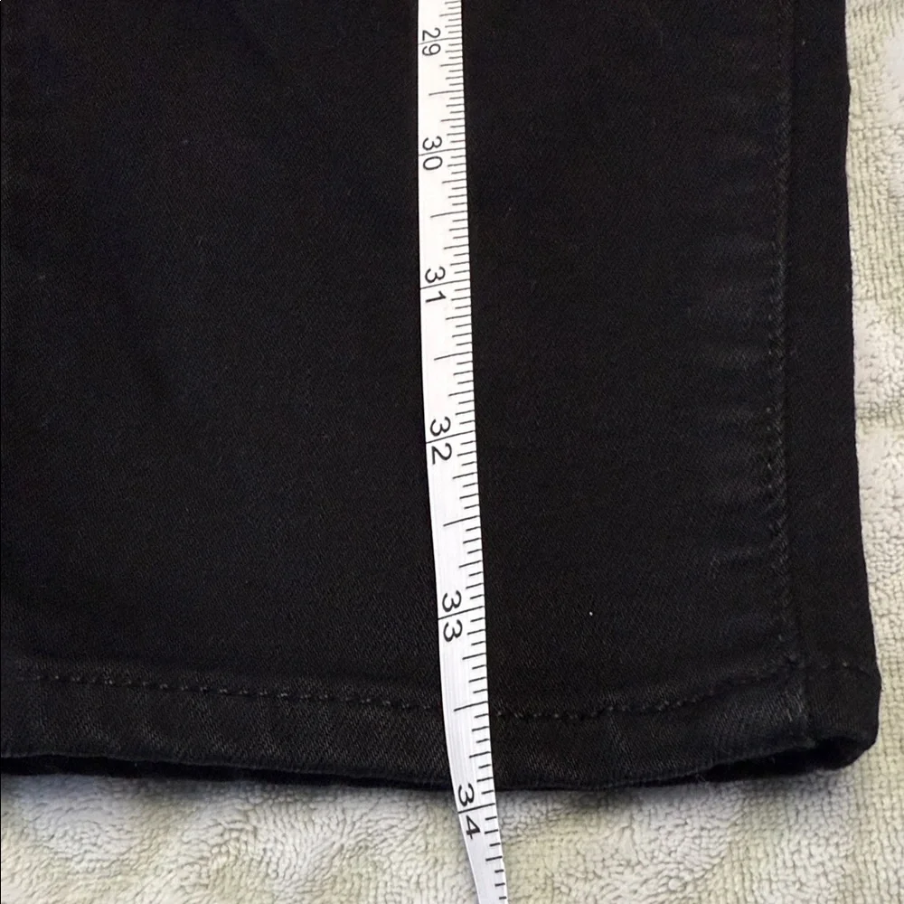 PAIGE Verdugo Crop Black Overdye Skinny Jeans Size 28‎ | Made in USA